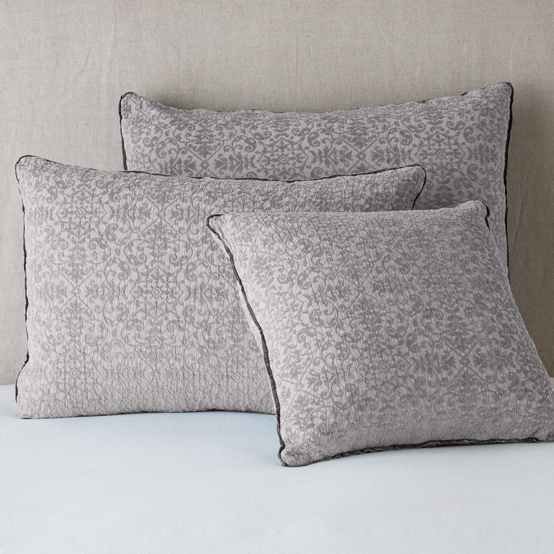 Bella Notte Vienna Sham in French Lavender, showcasing soft, luxurious fabric and elegant European-style design.