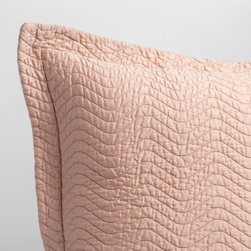 Bella Notte Cirillo Pearl King sham with soft, luxurious fabric and elegant design, featuring subtle textured pattern.