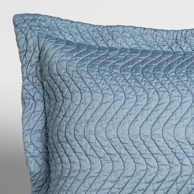 Bella Notte Cirillo Sham in Pearl, king size, featuring soft, luxurious fabric and elegant design for a stylish bedroom decor.