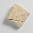 Bella Notte Cirillo throw blanket in natural color, soft and cozy textile for comfortable home decor.