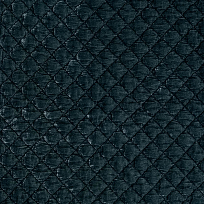 Bella Notte silk velvet quilted throw blanket with a luxurious, soft autumn-colored fabric and elegant quilting design.