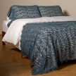 Bella Notte Allora Bed Scarf throw blanket featuring soft, luxurious fabric in a stylish design, draped over a bed.