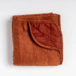 Bella Notte Tahoe Blue Sel throw blanket spread on a cozy sofa, showcasing soft, plush fabric and elegant design.
