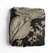 Bella Notte Lynette throw blanket in Tahoe Blue, soft and cozy throw blanket with elegant fabric and textured design.