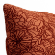 Bella Notte Georgia throw pillow with autumn-inspired fabric and decorative design, 15x24 inches for cozy home decor
