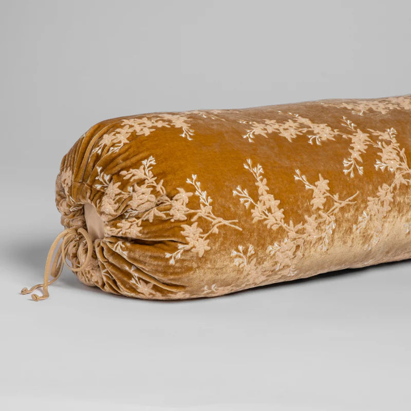 Bella Notte Lynette Throw Pillow in autumn fabric with a soft, decorative design, perfect for adding elegance to your living space.