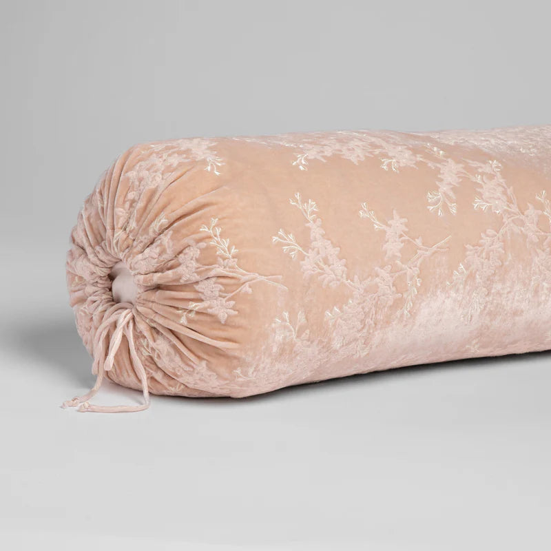 Bella Notte Lynette Throw Pillow with autumn-colored fabric, 16x36 inches, decorative accent for sofa or bed.
