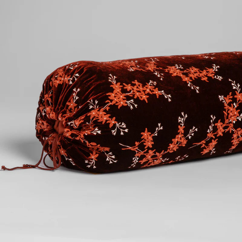 Bella Notte Lynette Throw Pillow in autumn colors, showcasing soft fabric and decorative design for cozy home decor.