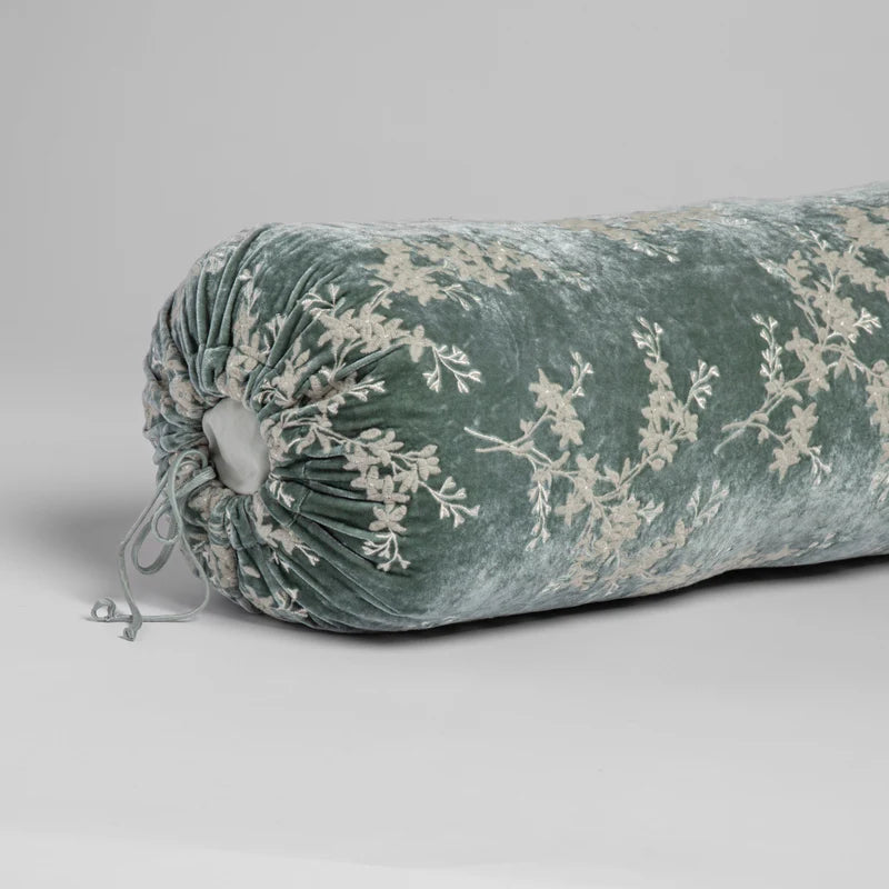 Bella Notte Lynette Throw Pillow with autumn-colored fabric, 16x36 inches, showcasing elegant decorative pillow design.