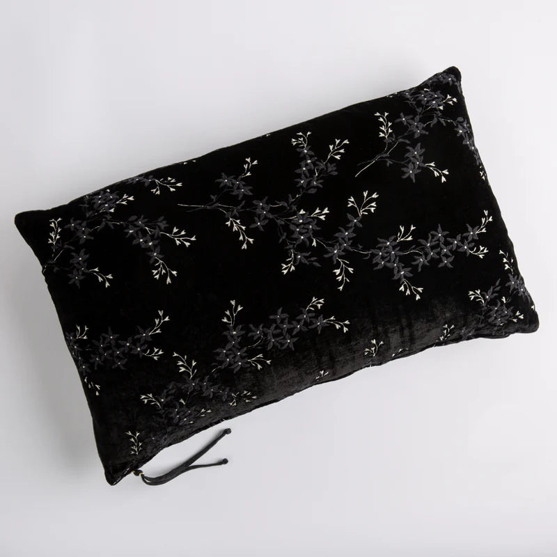 Bella Notte Lynette Throw Pillow with autumn-colored fabric and elegant design, perfect for cozy home decor.