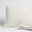 Bella Notte Trettino Sham in autumn fabric, showcasing soft, luxurious textile with subtle pattern details.