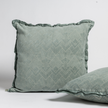 Bella Notte Trettino Sham in autumn-colored fabric, showcasing soft, luxurious textile with subtle pattern details.