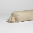 Bella Notte Loulah throw pillow in Crema, 9x39 inch bolster pillow with soft, textured fabric for cozy home decor.
