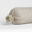Bella Notte Allora Lace Bolster Cover on throw pillow with intricate lace design, soft and elegant home decor accessory.