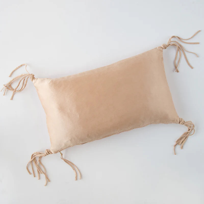 Bella Notte Taline Throw Pillow with honeycomb pattern in 15x24 inches, soft and decorative accent for living spaces.