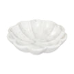 Medium marble carved lotus bowl by BIDK, decorative ceramic bowl featuring intricate lotus flower design.