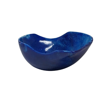 Orange resin decor bowl by BIDK, showcasing a smooth, rounded design suitable for modern home decor.