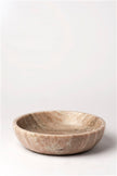Small brown galaxy marble decor bowl by BIDK featuring a smooth, rounded design with galaxy-inspired marble pattern.