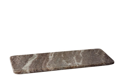 Brown Galaxy small rectangle tray by BIDK, featuring a sleek design with a glossy finish, perfect for serving or decorative use.