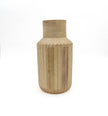 Saint-Malo Mango Wood Vase by BIDK featuring a smooth, natural finish and elegant shape for decorative floral arrangements.