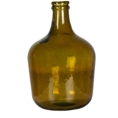Clear Topaz Smooth Glass Carafe by BIDK, 12L capacity, with a sleek design for serving beverages elegantly.
