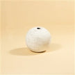 White Wash Sphere by BIDK, decorative ceramic sphere with a smooth white finish, perfect for modern home decor.