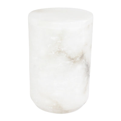 Medium BIDK alabaster canister with a smooth, rounded design and a secure lid, ideal for kitchen storage and decor.