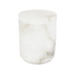 Medium BIDK alabaster canister with a smooth, rounded design and a lid, ideal for kitchen storage or decorative use.