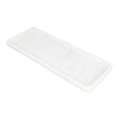 Small white marble tray with rounded edges by BIDK, perfect for serving or decorative display.