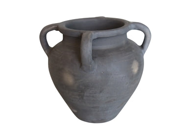 Terracotta Vase Natural Black