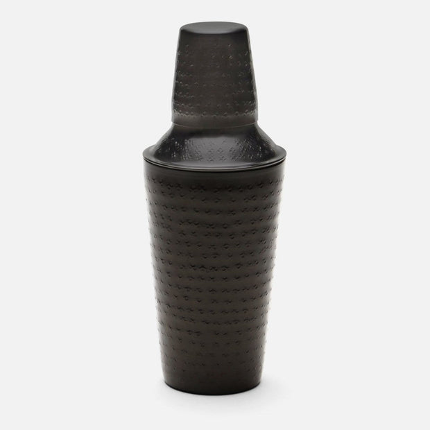 Blue Pheasant Winsford cocktail shaker in black nickel, a stylish bar accessory with a sleek, modern design.