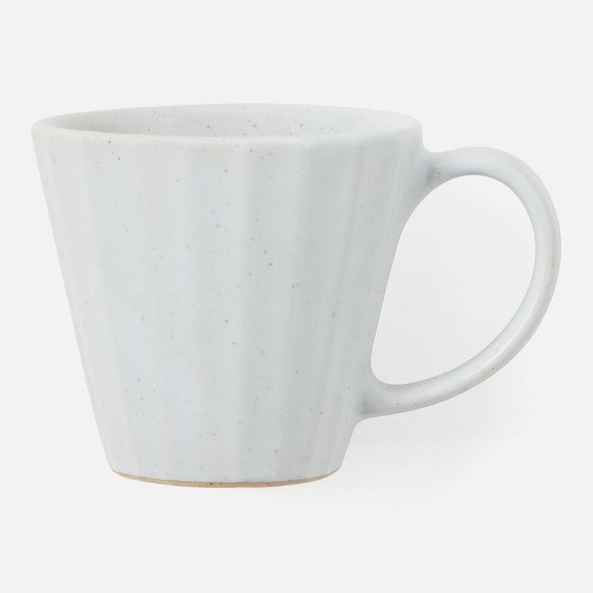 Blue Pheasant Nathalie White Ceramic Mug, a stylish dishware piece with a white ceramic finish and blue design accents.