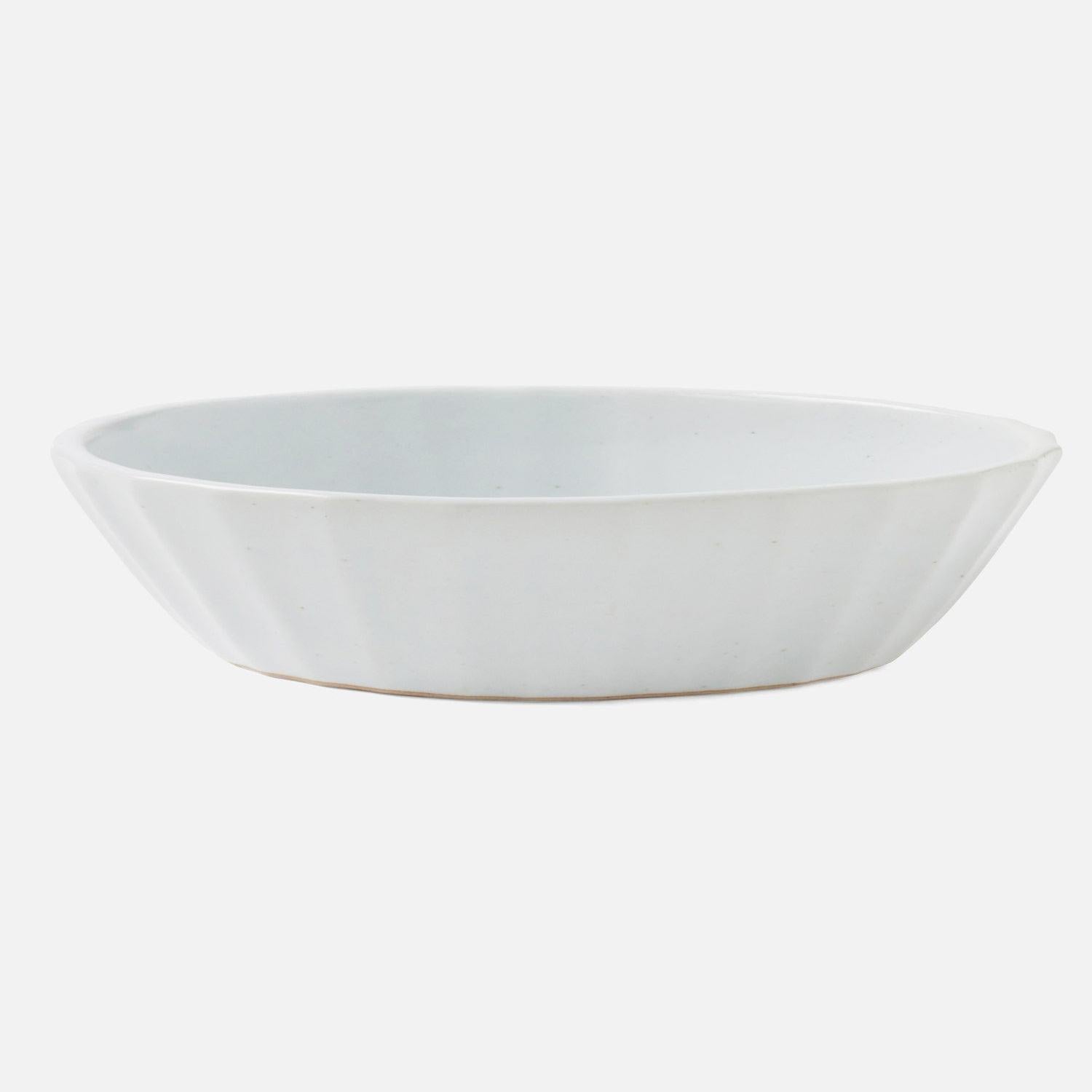 White ceramic pasta and soup dishware by Blue Pheasant, featuring a simple, elegant design for serving pasta or soup.