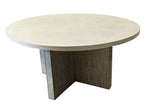 Concrete and Reclaimed Elm Round Table 72