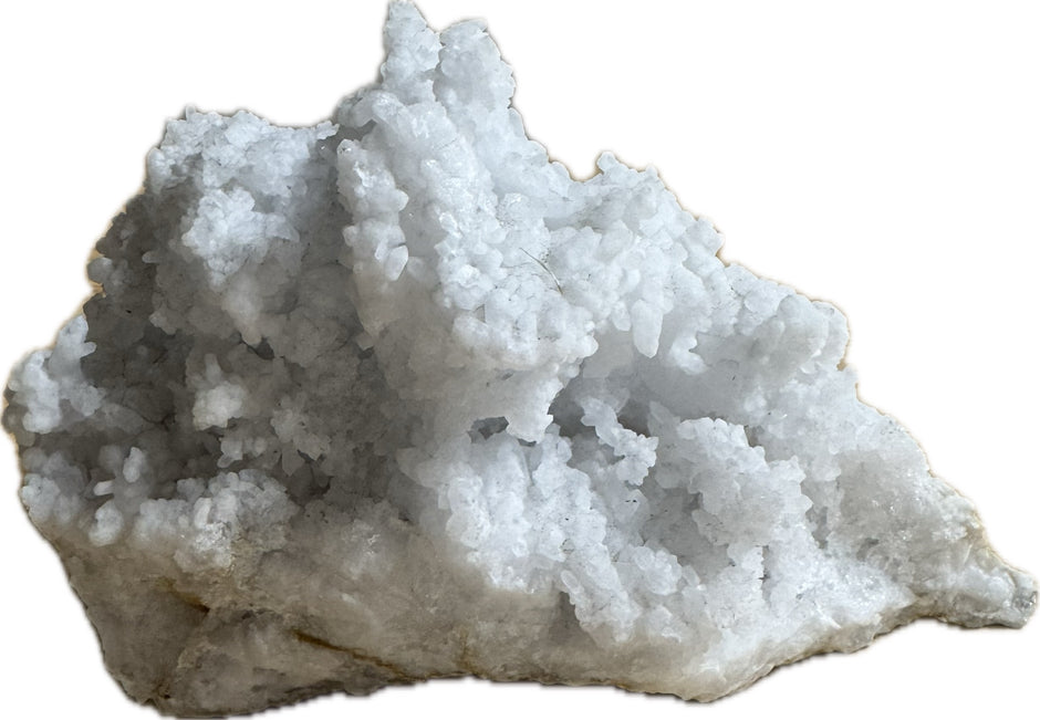 Decorative white crystal from Botanical Mix featuring clear, faceted crystal with a polished, elegant appearance for home decor.