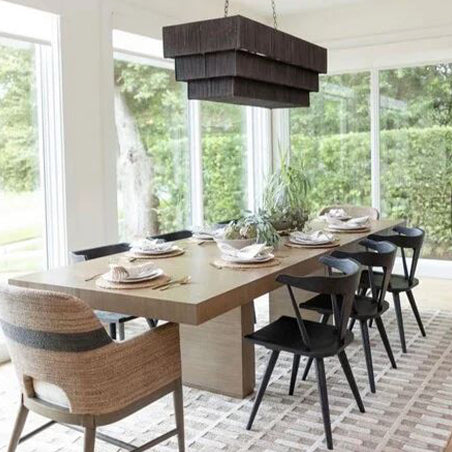 Palecek Broderick Dining Table, Sand, 120Lx43Wx30H