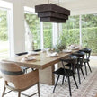 Palecek Broderick Dining Table, Sand, 120Lx43Wx30H