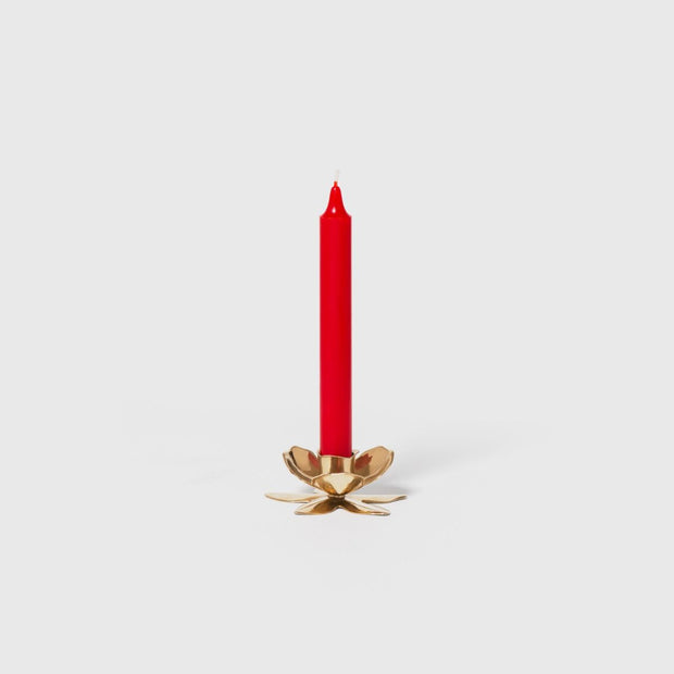 Trudon Brass Flower Candlestick