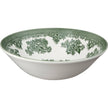 Dark green Asiatic Pheasants cereal bowl by Burleigh featuring detailed pheasant design on porcelain.