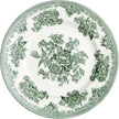 Dark green Asiatic Pheasants small plate by Burleigh featuring detailed bird and floral design on fine ceramic.