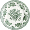 Dark green Asiatic Pheasants small plate by Burleigh featuring detailed pheasant illustrations on fine china.