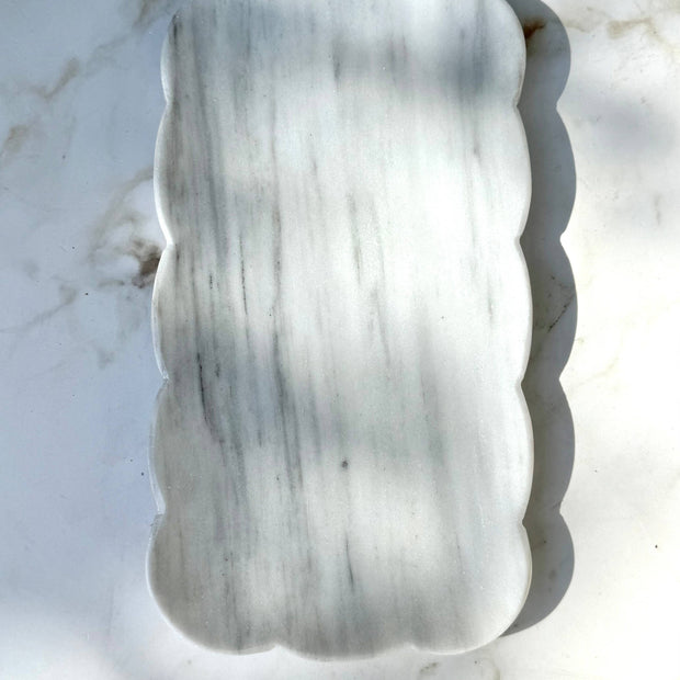 Josaphine Marble Tray, White