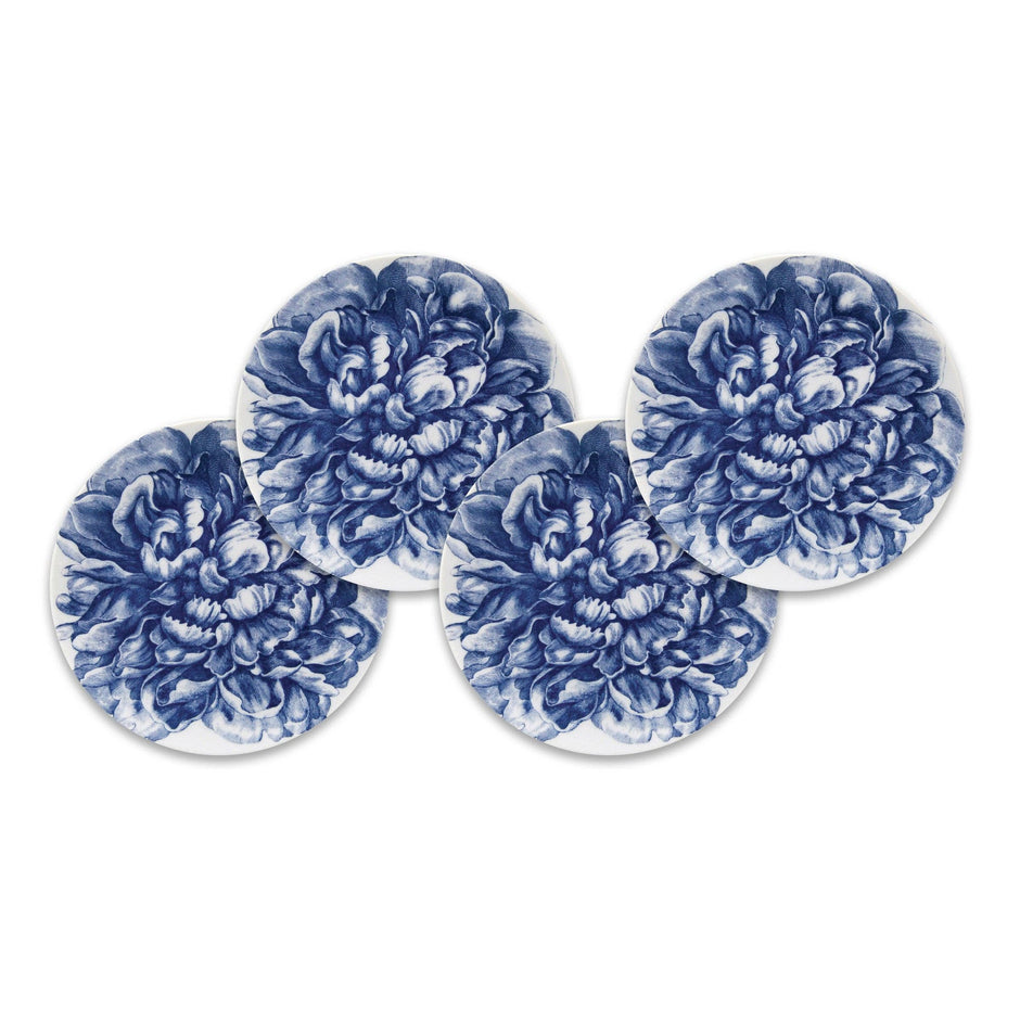 Peony Blue Full Canapé Plates