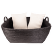 Rattan Everything Basket with Hoop Handles