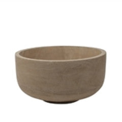 Large Resin Bowl, Beige