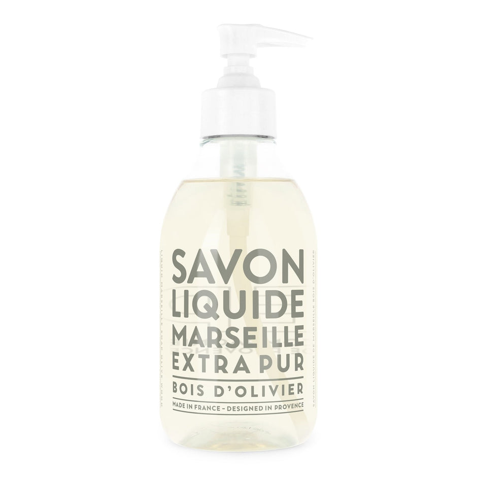 Cieluxe Marseille liquid soap with Mediterranean sea scent in a 16.9 fl oz bottle, natural and nourishing for skin.