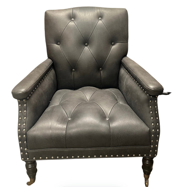 Cisco Irvine Chair Toggle Charcoal Leather