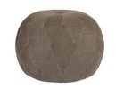 Cisco tufted round pouf in spicy rye color, soft fabric with a plush, tufted surface for comfortable seating or decor accents.