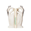 Set of two Creative Co-op Heron Bookends featuring elegant heron bird designs for stylish book organization.
