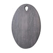 Oval mango wood serveware board with handle, ideal for serving cheese, charcuterie, or appetizers in a stylish kitchen setting.